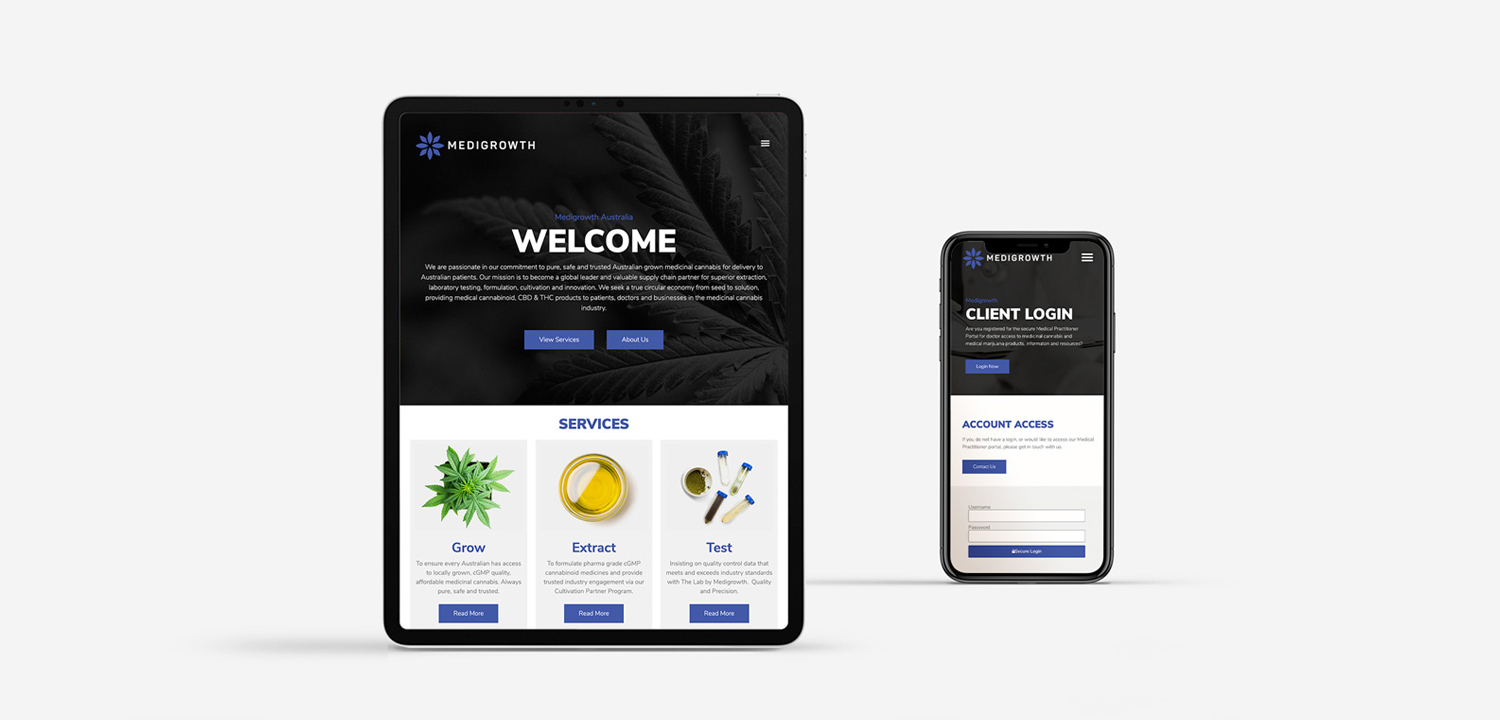 Medigrowth Website Design