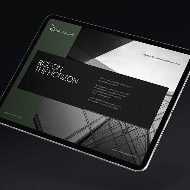 Rise Architecture Landing Page